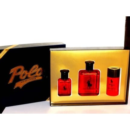 Ralph Lauren Polo Red 3-Piece Set + + Deostick Coffret (Coffret) Mixte 125ml