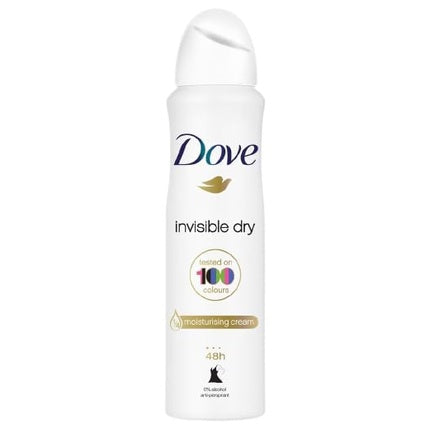 Dove Deodorant Spray 48h Invisible White Alcohol-Free for Women with 100% Natural Nut Oil and 1/4 Moisturizing Cream 200ml Fresh 200g Dove