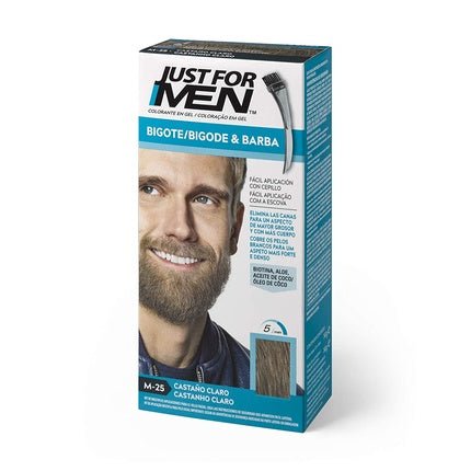 Just For Men Moustache And Beard Color Light Brown 15ml - Maison des fragrances