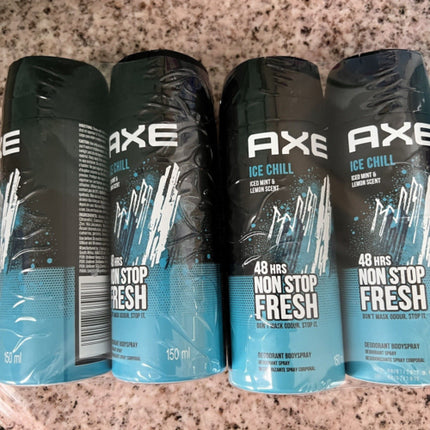 Axe Ice Chill for Men Deodorant Body Spray 150ml 48 Hours Fresh Axe/Lynx