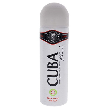 Cuba Paris Black Deodorant Spray Body Spray 200ml Cuba Paris