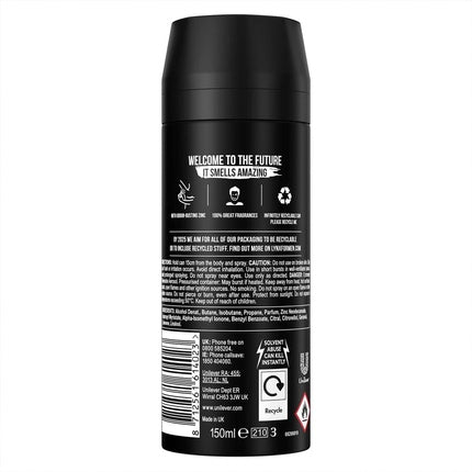 Lynx Black Body Spray 150ml Axe/Lynx