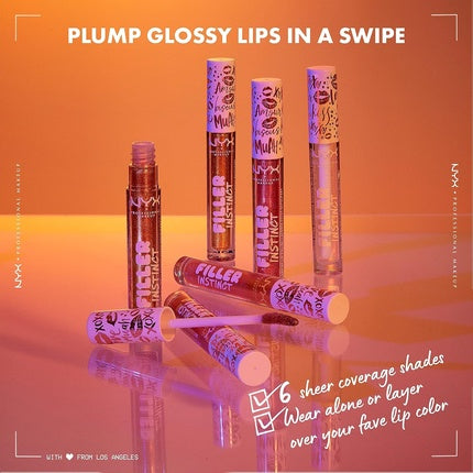 Nyx Professional Makeup Filler Instinct Plumping Lip Gloss 2.5ml Copper Gold