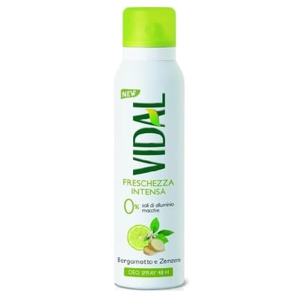 Vidal Deodorant Bergamot and Ginger Déodorant (Déo) Mixte 150ml
