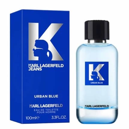 Karl Lagerfeld Jeans Urban Blue Eau de Toilette (EDT) Mixte 100ml - Maison des fragrances