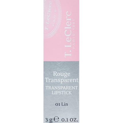 T. LeClerc Transparent Lipstick 01 Lin 3g