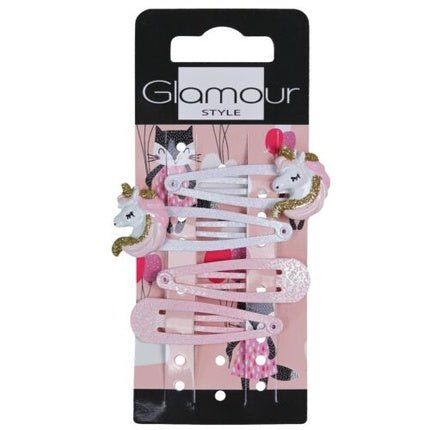 Kids Hair Clips Ponies 4 Pieces Glamour - Maison des fragrances