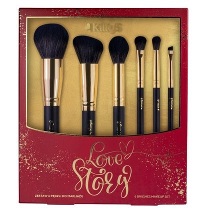 Killys Love Story Makeup Brush Set For Face And Eyes - 6 Pieces - Maison des fragrances
