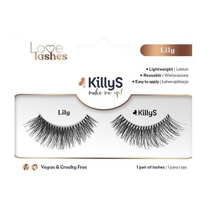 Killys Make Me Up Love Lashes Artificial Eyelashes On A Strip 1 Pair Lily - Maison des fragrances