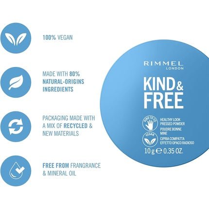 Kind & Free Vegan Pressed Powder 001 Translucent 10g - Maison des fragrances