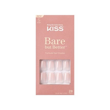 Kiss Bare But Better Short Nude Nails 28 Pieces - Maison des fragrances