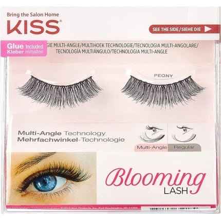 KISS Blooming Lash Fake Eyelashes Peony with Tapered End Technology and Multi - Angle Technology 2 Count - Maison des fragrances