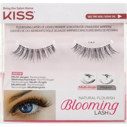 KISS Blooming Lash Fake Eyelashes Style 'Lily' with Tapered End Technology and Multi - Angle Technology - Maison des fragrances