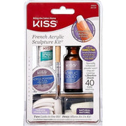 KISS French Acrylic Modeling Set with Liquid Acrylic, Acrylic Powder, Shaping Brush, Nail File, Quick - Drying Nail Glue and 40 Nail Tips - Maison des fragrances