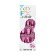 KISS imPRESS No Glue Mani Press - On Nails Color FX Levels Dark Pink Short Size Squoval Shape Includes 30 Nails Prep Pad Instructions Sheet 1 Manicure Stick 1 Mini File - Maison des fragrances