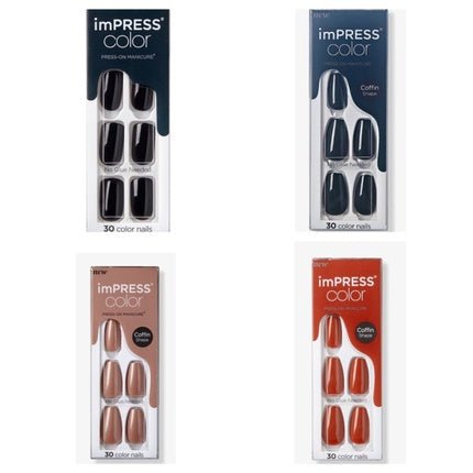 Kiss ImPress Press - On Manicure Color Nails Pure Fit - Multiple Colors Available - Maison des fragrances
