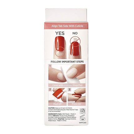 KISS imPRESS Press - On Manicure Evanesis Short Square with PureFit Technology - 30 False Nails - Maison des fragrances