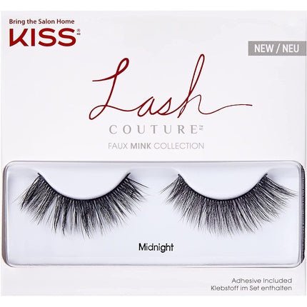 KISS Lash Couture Faux Mink False Eyelashes Knot - Free Lash Band Style Midnight Black - Maison des fragrances