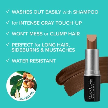 KISS Quick Cover Gray Hair Touch Up Stick Brown - Maison des fragrances