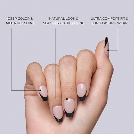 KISS Salon Acrylic French Press - On Nails with Nail Glue Hype Light Neon Yellow Medium Size Almond Shape Includes 28 Nails 2G Glue 1 Manicure Stick 1 Mini File - Maison des fragrances
