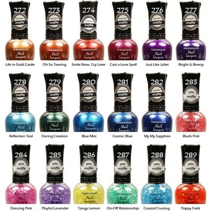 KLEANCOLOR Matt Nail Lacquer Polish Joy's Cosmetics - Pack of 6 - Maison des fragrances