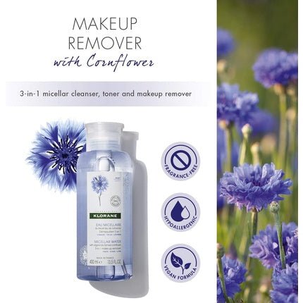 Klorane Micellar Water with Cornflower 100ml - Maison des fragrances