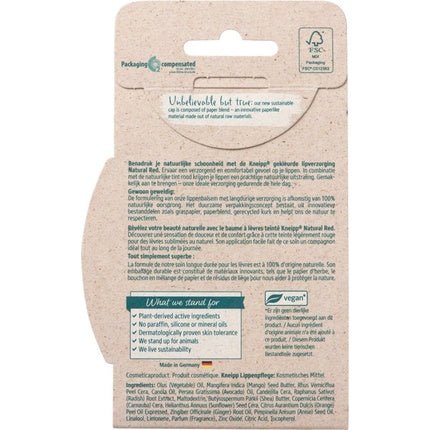 Kneipp Lip Balm Natural Red - Maison des fragrances