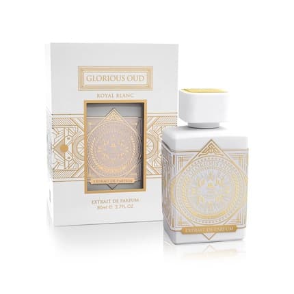 Fragrance World Glorious Oud Royal Blanc Extrait De Parfum Unisex Musk Extrait de Parfum 80 ml - Boisé