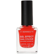 KORRES Sweet Almond Nail Colour 45 Coral Vegan Nail Polish with Gel Effect 11ml - Maison des fragrances