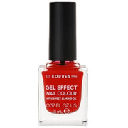 KORRES Sweet Almond Nail Colour 48 Coral Red Vegan Nail Polish with Gel Effect 11ml - Maison des fragrances