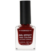 KORRES Sweet Almond Nail Colour 59 Wine Red Vegan Nail Polish with Gel Effect 11ml - Maison des fragrances