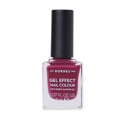 KORRES Sweet Almond Nail Colour 74 Berry Addict Vegan Nail Polish with Gel Effect 11ml - Maison des fragrances