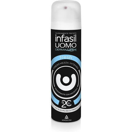 Infasil Deodorant Spray Uomo Derma 48h Fresh with Molecule 2C and Betacyclodextrin Intense Freshness 150ml Infasil