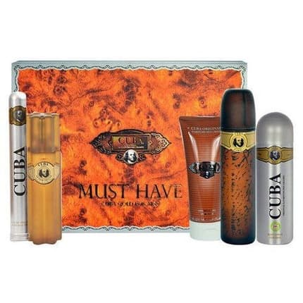 Cuba Originals Cuba Original Cuba Gold Must Have Gift Set - Includes , , , Deo , Shower Gel , And After Shave Fragrance (Fragrance) Mixte 100ml