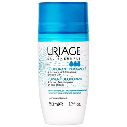 Uriage Eau Thermale Power Deodorant 24h Antiperspirant Roll-On Déodorant (Déo) Mixte 50ml