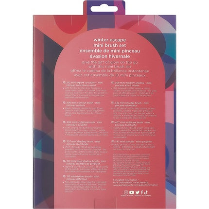 Ed Lim Holidays Winter Escape Mini Brush Set Kit of 10 Real Techniques Mini Brushes