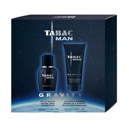 Tabac Man Gravity Coffret Eau de Toilette Vaporisateur Naturel 30 ml Gel Douche 75 ml Maison des fragrances
