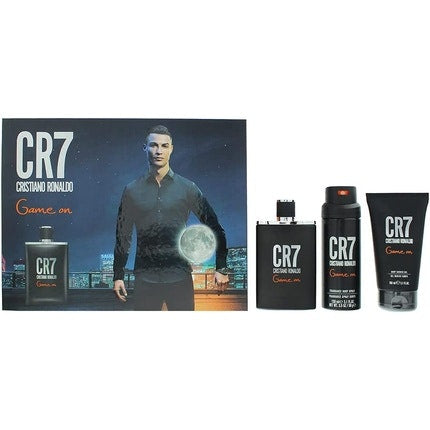 Cristiano Ronaldo Cr7 Game On 3 Piece Gift Set: Eau De Toilette 100ml, Shower Gel 150ml, Body Spray 150ml Cristiano Ronaldo