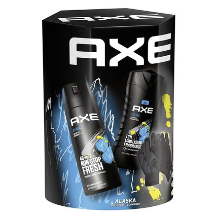 Axe Alaska Gift Set with Body Spray, Shower Gel, and Smartphone Gloves Axe/Lynx