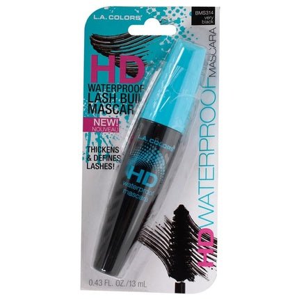 L.A. Colors HD Waterproof Very Black Waterproof Eyelash Mascara - Maison des fragrances