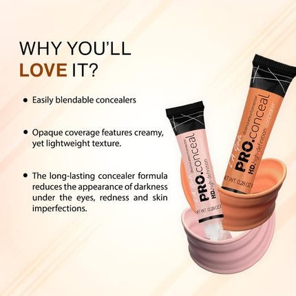 L.A. Girl Cosmetics HD Pro Conceal Orange Corrector - Maison des fragrances