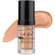 L.A. Girl Pro Coverage Liquid Foundation 0.95 Fluid Ounce GLM643 Porcelain - Maison des fragrances