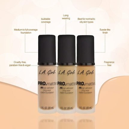 L.A. GIRL Pro Matte Foundation Sand - Maison des fragrances