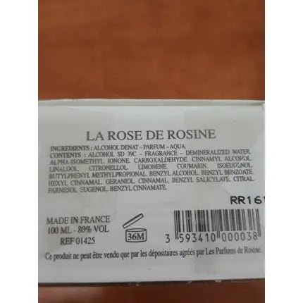 La Rose de Rosine par Les Parfums de Rosine - Eau de Parfum 100ml 3.4fl.oz Paris - Maison des fragrances