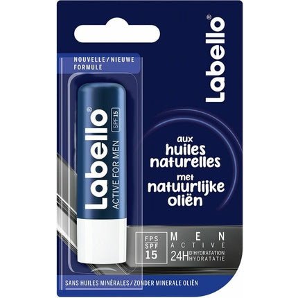 Labello Active For Men Lip Balm Spf15 4.8g - Maison des fragrances