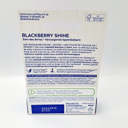 Labello Blackberry Shine Lip Balm New Design - Maison des fragrances