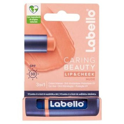 Labello Caring Beauty Lip Cheek Nude Spf 30 - 48 Grams - Maison des fragrances