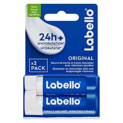 Labello Duo Original Lip Balm Enriched with Natural 5.5ml - Maison des fragrances