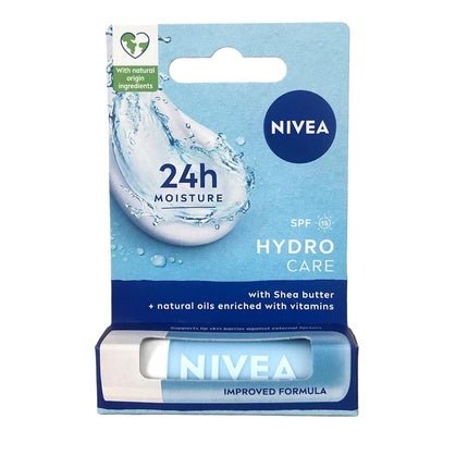 Labello Hydro Care SPF15 4.8g Moisturizing Lip Balm with Aloe Vera, Shea Butter, and Nourishing Natural Oils - Maison des fragrances