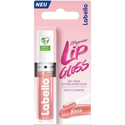 Labello Nourishing Lip Gloss Rose 5.5ml for Naturally Shiny Lips - Maison des fragrances